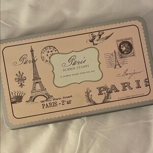 Cavallini Paper Co. Paris Rubber Stamps Set- never opened, perfect for gifting